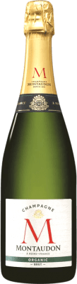 74,95 € Бесплатная доставка | Белое игристое Montaudon Organic брют A.O.C. Champagne Reims Франция Pinot Black бутылка 75 cl