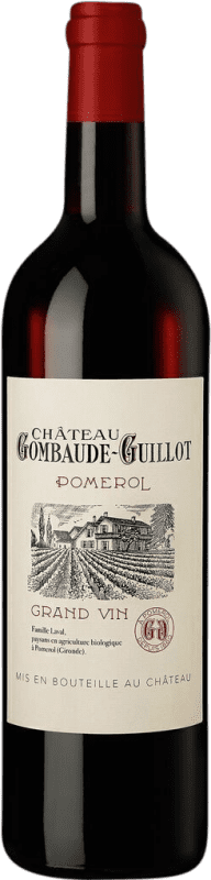 79,95 € Spedizione Gratuita | Vino Rosso Château Gombaude Guillot A.O.C. Bordeaux bordò Francia 75 cl