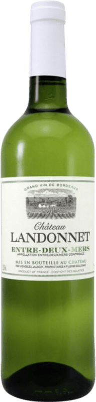 11,95 € Envío gratis | Vino blanco Château Landonnet Seco A.O.C. Entre-deux-Mers Burdeos Francia Sauvignon Blanca, Sémillon Botella 75 cl