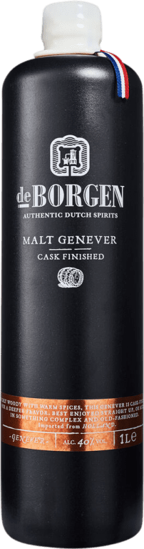 52,95 € Kostenloser Versand | Whiskey Single Malt De Borgen Niederlande Flasche 1 L