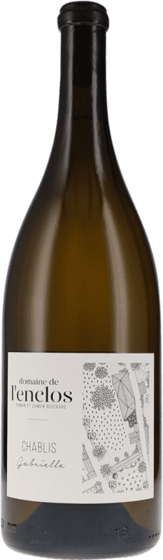 94,95 € Бесплатная доставка | Белое вино Domaine de L'Enclos Gabrielle сухой A.O.C. Chablis Бургундия Франция Chardonnay бутылка Магнум 1,5 L