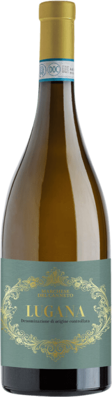 12,95 € Envío gratis | Vino blanco Delibori Authentique Seco D.O.C. Lugana Veneto Italia Trebbiano di Lugana Botella 75 cl