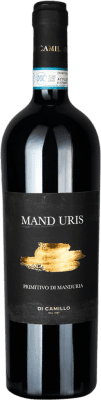 16,95 € Spedizione Gratuita | Vino rosso Di Camillo Mand Uris Secco D.O.C. Primitivo di Manduria Puglia Italia Primitivo Bottiglia 75 cl