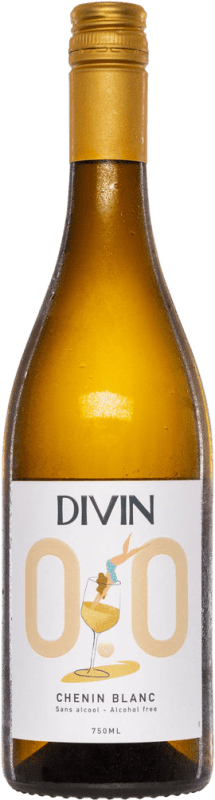 15,95 € Free Shipping | White wine Divin NoLow 0,0 Semi-Dry Semi-Sweet I.G.P. Val de Loire Loire France Chenin White Bottle 75 cl Alcohol-Free