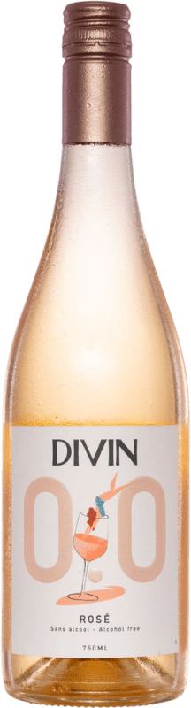 14,95 € Kostenloser Versand | Rosé-Wein Divin NoLow Rosé 0,0 Halbtrocken Halbsüß I.G.P. Val de Loire Loire Frankreich Spätburgunder, Sauvignon Weiß, Chenin Weiß Flasche 75 cl Alkoholfrei
