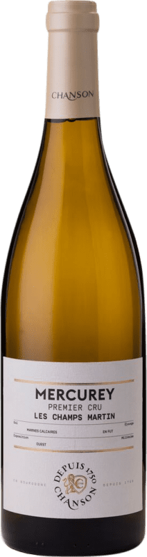 53,95 € Envio grátis | Vinho Branco Domaine Chanson Les Champs Martin 1er Premier Cru A.O.C. Bourgogne Borgonha França Chardonnay Garrafa 75 cl