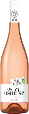 14,95 € Spedizione Gratuita | Vino Rosato Domaine Uby Osmose Seco — Secco Rosé — Rosato Francia Merlot, Syrah, Cabernet Sauvignon, Cabernet Franc 75 cl Senza Alcol