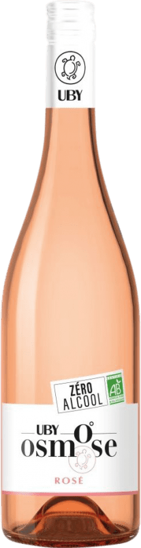 10,95 € Бесплатная доставка | Розовое вино Domaine Uby Osmose Rosé сухой Франция Merlot, Syrah, Cabernet Sauvignon, Cabernet Franc бутылка 75 cl Без алкоголя