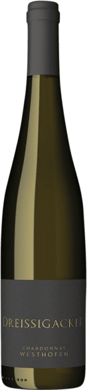 44,95 € Envío gratis | Vino Blanco Dreissigacker Westhofener Trocken — Seco Q.b.A. Rheinhessen Rheinhessen Alemania Chardonnay Botella 75 cl