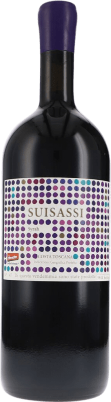 396,95 € Envio grátis | Vinho tinto Duemani Suisassi Seco I.G.T. Costa Toscana Tuscany Itália Syrah Garrafa Magnum 1,5 L