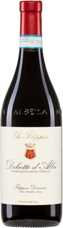 12,95 € Бесплатная доставка | Красное вино Elio Filippino сухой D.O.C.G. Dolcetto d'Alba Пьемонте Италия Dolcetto бутылка 75 cl