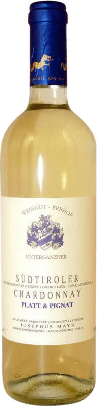 25,95 € Kostenloser Versand | Weißwein Erbhof Unterganzner Platt & Pignat Trocken D.O.C. Trentino Trentino Italien Chardonnay Flasche 75 cl