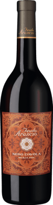 12,95 € Envio grátis | Vinho Tinto Feudo Arancio Seco D.O.C. Sicilia Sicília Itália Nero d'Avola 75 cl