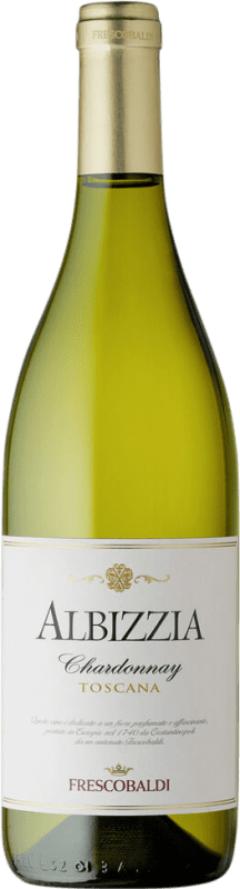 12,95 € Envío gratis | Vino blanco Marchesi de' Frescobaldi Albizzia Seco I.G.T. Toscana Toscana Italia Chardonnay Botella 75 cl