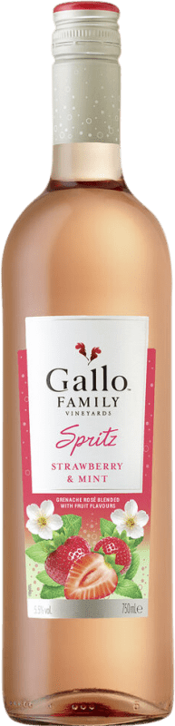 10,95 € Spedizione Gratuita | Aperitivo Bitter Gallo Spritz stati Uniti 75 cl Strawberry — Fragola, Mint — Menta
