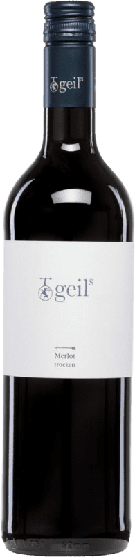 12,95 € Spedizione Gratuita | Vino rosso Geils Secco Q.b.A. Rheinhessen Rheinhessen Germania Merlot Bottiglia 75 cl