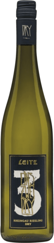 14,95 € Бесплатная доставка | Белое вино Weingut Leitz Eins Zwei Dry сухой Q.b.A. Rheingau Rheingau Германия Riesling бутылка 75 cl