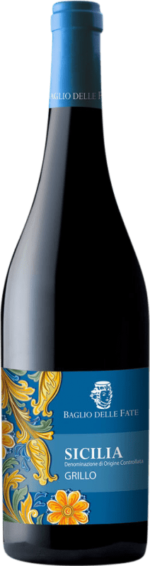 11,95 € 免费送货 | 白葡萄酒 Judeka Baglio delle Fate Seco — 干型 D.O.C. Sicilia 西西里岛 意大利 Grillo — 格里洛 75 cl