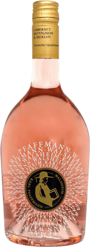 15,95 € Envio grátis | Vinho rosé Karl Pfaffmann Cabernet Sauvignon & Merlot Rosé Alemanha Merlot, Cabernet Sauvignon Garrafa 75 cl