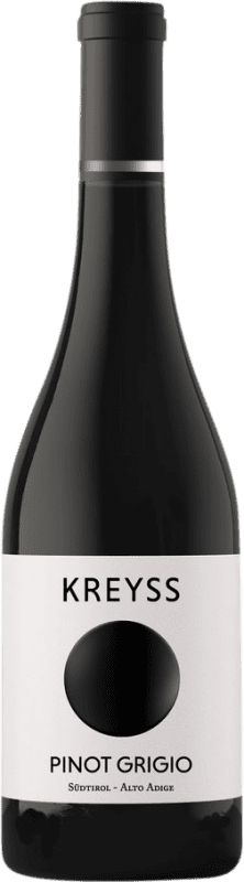 14,95 € Envio grátis | Vinho branco Kreyss Itália Pinot Cinza Garrafa 75 cl