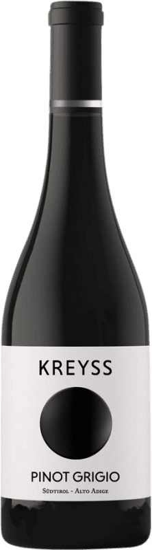 19,95 € Envio grátis | Vinho Branco Kreyss Itália Pinot Cinzento 75 cl