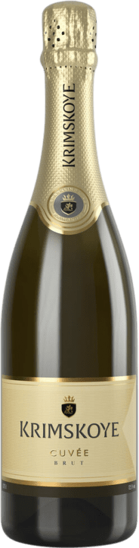 19,95 € Envio grátis | Espumante branco Krimskoye Krimsekt Brut Moldávia, República Sauvignon Branca, Rkatsiteli Garrafa 75 cl