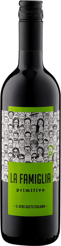 8,95 € Envoi gratuit | Vin rouge La Famiglia Sec I.G.T. Puglia Pouilles Italie Primitivo Bouteille 75 cl