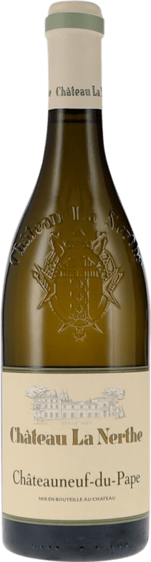 71,95 € 送料無料 | 白ワイン Château La Nerthe Seco — 辛口 A.O.C. Châteauneuf-du-Pape ローヌ フランス Garnacha — グルナッシュ, Roussanne — ルーサンヌ, Clairette — クレレット ボトル 75 cl