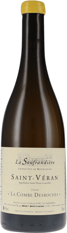 47,95 € Envío gratis | Vino blanco La Soufrandière La Combe Desroches Seco A.O.C. Saint-Véran Borgoña Francia Chardonnay Botella 75 cl