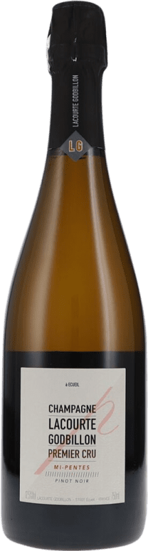 97,95 € Envoi gratuit | Blanc mousseux Lacourte-Godbillon Mi-Pentes Premier Cru Extra- Brut Réserve A.O.C. Champagne Champagne France Pinot Noir Bouteille 75 cl