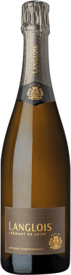 29,95 € 免费送货 | 白酒 Château Langlois 香槟 A.O.C. Crémant de Loire 卢瓦尔河 法国 瓶子 75 cl