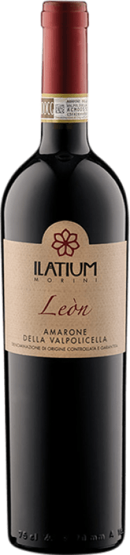 48,95 € Envio grátis | Vinho tinto Latium Morini Leòn Semi-seco Semi-doce D.O.C.G. Amarone della Valpolicella Vêneto Itália Corvina, Rondinella, Oseleta, Croatina Garrafa 75 cl