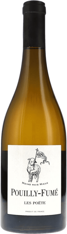 27,95 € Envío gratis | Vino Blanco Les Poëte Seco A.O.C. Pouilly-Fumé Borgoña Francia Sauvignon 75 cl