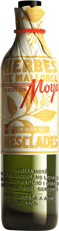 19,95 € Envío gratis | Licor de hierbas Moya Herbes de Mallorca Mesclades Mallorca España Botella 70 cl