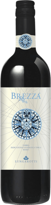 10,95 € Spedizione Gratuita | Vino rosso Lungarotti Brezza Rosso I.G.T. Umbria Umbria Italia Merlot, Sangiovese Bottiglia 75 cl