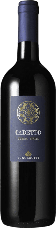 12,95 € Spedizione Gratuita | Vino rosso Lungarotti Cadetto Rosso I.G.T. Umbria Umbria Italia Sangiovese Bottiglia 75 cl