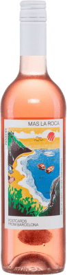 12,95 € Spedizione Gratuita | Vino rosato Mas la Roca Rosado Secco D.O. Penedès Catalogna Spagna Tempranillo, Merlot, Sumoll Bottiglia 75 cl
