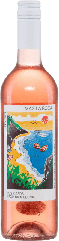 8,95 € Spedizione Gratuita | Vino Rosato Mas la Roca Seco — Secco D.O. Penedès Catalogna Spagna Tempranillo, Merlot, Sumoll 75 cl
