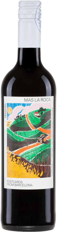 12,95 € Spedizione Gratuita | Vino rosso Mas la Roca Tinto Secco D.O. Penedès Catalogna Spagna Tempranillo, Cabernet Sauvignon, Grenache Tintorera Bottiglia 75 cl
