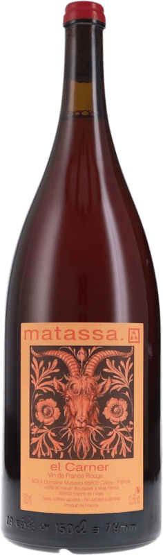 97,95 € Envío gratis | Vino tinto Domaine Matassa El Carner Rouge Seco A.O.C. Côtes du Roussillon Roussillon Francia Garnacha, Macabeo Botella Magnum 1,5 L