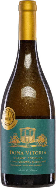10,95 € Envío gratis | Vino blanco Monte da Ravasqueira Dona Vitória Grande Escolha Branco Seco I.G. Alentejo Alentejo Portugal Viognier, Arinto, Antão Vaz Botella 75 cl