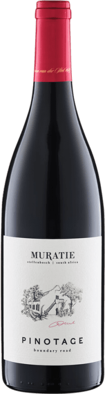 12,95 € Kostenloser Versand | Rotwein Muratie Estate Boundary Road Trocken I.G. Stellenbosch Stellenbosch Südafrika Pinotage Flasche 75 cl