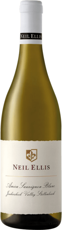 46,95 € Envío gratis | Vino blanco Neil Ellis Amica Seco W.O. Western Cape Western Cape South Coast Sudáfrica Sauvignon Blanca Botella 75 cl