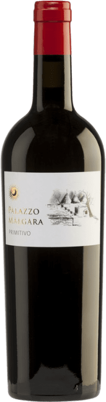 9,95 € Envío gratis | Vino tinto Palazzo Malgara Seco I.G.T. Puglia Puglia Italia Primitivo Botella 75 cl