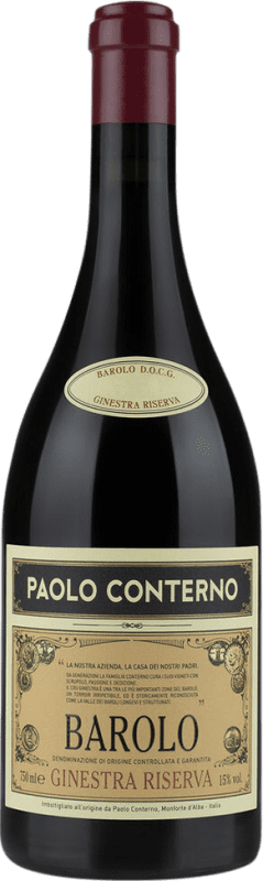 168,95 € Spedizione Gratuita | Vino rosso Paolo Conterno Ginestra Riserva D.O.C.G. Barolo Piemonte Italia Bottiglia 75 cl