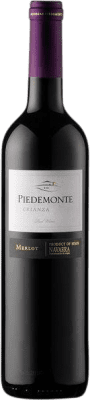13,95 € Envío gratis | Vino tinto Piedemonte Seco Crianza D.O. Navarra Navarra España Merlot Botella 75 cl