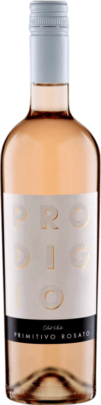 8,95 € Spedizione Gratuita | Vino rosato Prodigio del Sole Rosato Semisecco Semidolce I.G.T. Puglia Puglia Italia Primitivo Bottiglia 75 cl