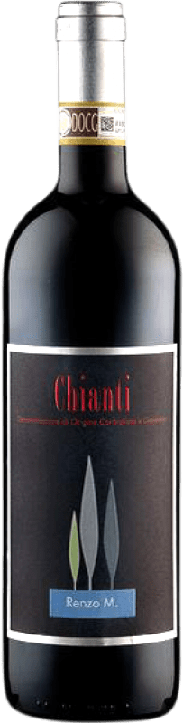 10,95 € Envío gratis | Vino tinto Renzo Masi Seco D.O.C.G. Chianti Toscana Italia Sangiovese, Colorino Botella 75 cl