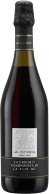 12,95 € Kostenloser Versand | Rotwein Riunite Trocken D.O.C. Lambrusco Grasparossa di Castelvetro Italien Lambrusco Flasche 75 cl