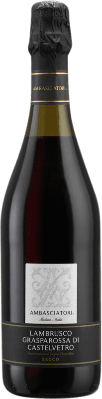 12,95 € Kostenloser Versand | Rotwein Riunite Trocken D.O.C. Lambrusco Grasparossa di Castelvetro Italien Lambrusco Flasche 75 cl